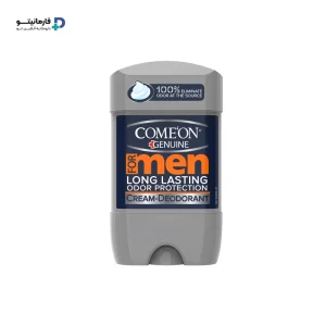 خرید اینترنتی استیک کرمی ضد تعریق دئودورانت خنک‌کننده مردانه کامان | Comeon، آنتی باکتریال، ماندگاری بوی خوش 24 ساعته