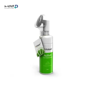 خرید اینترنتی فوم شست و شوی صورت Activit | اکتی ویت ویتالیر مناسب پوست‌ چرب و مختلط با براش سیلیکونی