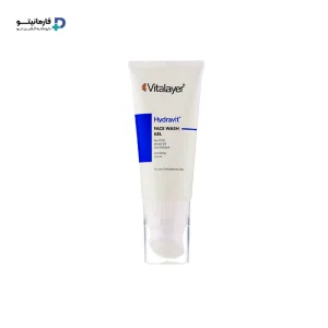 خرید ژل شست و شوی صورت Hydravit ویتالیر مناسب پوست های خشک و دهیدراته با براش سیلیکونی