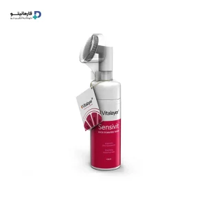 خرید اینترنتی فوم شست و شوی صورت Sensivit | سنسی ویت ویتالیر مناسب پوست حساس با سر سیلیکونی