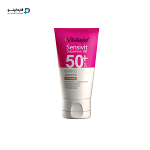 خرید کرم ضد آفتاب Sensivit نچرال بژ ویتالیر مناسب پوست حساس