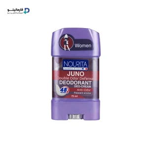 خرید اینترنتی استیک کرمی ضدتعریق و خوشبو کننده زیربغل زنانه جونو نوریتا، با ماندگاری 48 ساعته، برای استفاده روزانه خانم ها