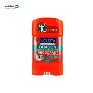 خرید اینترنتی استیک کرمی ضدتعریق و خوشبو کننده زیربغل مردانه اسپرت دراگون نوریتا، با ماندگاری 48 ساعته، برای استفاده روزمره آقایان